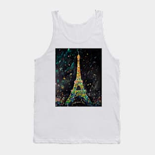 Rain in the night Paris Tank Top